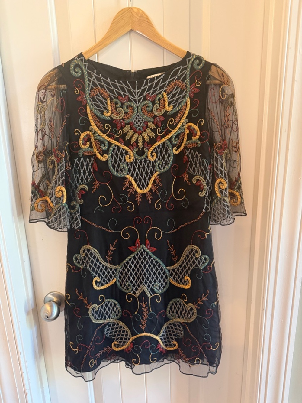 Alice + Olivia embellished shift dress
